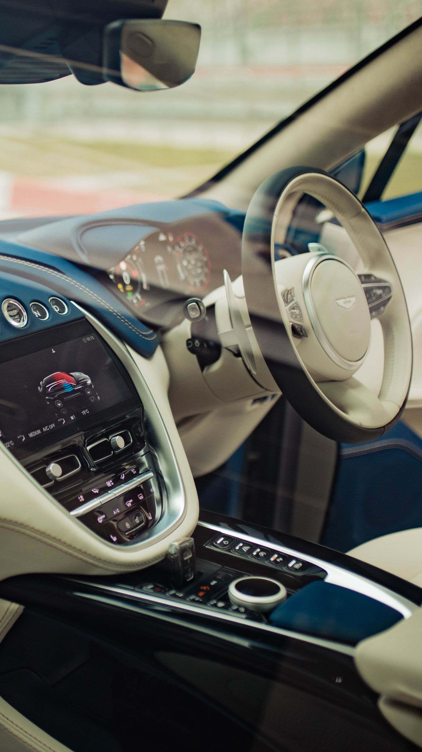 Clean, carefully maintained vehicle interior